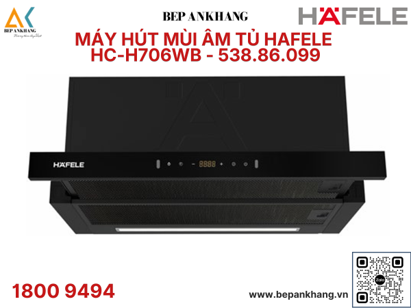 Máy hút mùi âm tủ Hafele HC-H706WB - 538.86.099 